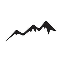 silhueta colina ou passo de montanha logotipo vetor símbolo ícone design ilustração gráfica