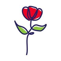 abstrata flor vermelha rosa logotipo feminino vetor símbolo ícone design ilustração