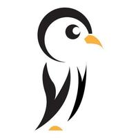design de ilustração de ícone de vetor de logotipo de pinguim bebê fofo dos desenhos animados