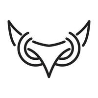 linhas únicas cabeça olho coruja logotipo símbolo vetor ícone design ilustração gráfico