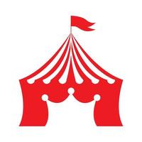 coroa com logotipo de circo símbolo ícone vetor ilustração design gráfico