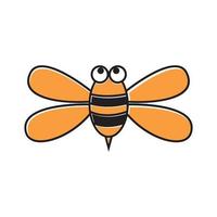 animal inseto mel abelha design de logotipo bonito dos desenhos animados vetor ícone símbolo ilustração