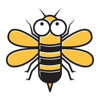 animal inseto mel abelha laranja mosca desenho logotipo vetor ícone símbolo ilustração