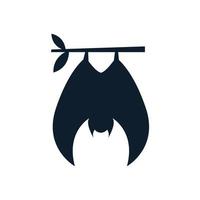 animal morcego silhueta sono logotipo vetor ícone ilustração design