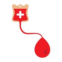 design de ilustração de ícone de vetor de logotipo de sangue