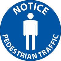 sinal de aviso de perigo de tráfego de pedestres vetor