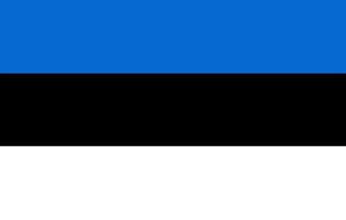 bandeira da Estônia. cores e proporções oficiais. bandeira nacional da estônia. vetor