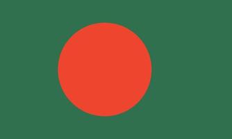 bandeira do banglades. cores e proporções oficiais. bandeira nacional do bangladesh.