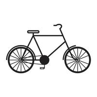 design de ilustração de ícone de vetor de símbolo de logotipo de bicicleta clássica antiga
