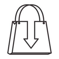 linhas saco de compras download logotipo símbolo vetor ícone ilustração design gráfico