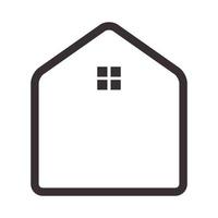 linhas hipster casa simples logotipo minimalista vector design de ilustração