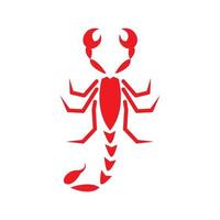 escorpião contorno linha arte logotipo moderno vetor ícone ilustração design