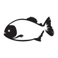 forma moderna peixe piranha logotipo símbolo ícone vetor design gráfico ilustração ideia criativa