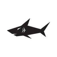 peixinho preto tubarão design de logotipo moderno vetor gráfico símbolo ícone sinal ilustração ideia criativa