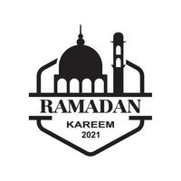 vetor do ramadã, vetor de logotipo muçulmano