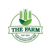 logotipo da fazenda, vetor de logotipo da natureza