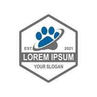 logotipo de cuidados com animais de estimação, logotipo veterinário vetor