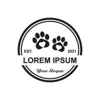 logotipo de cuidados com animais de estimação, vetor de logotipo veterinário