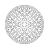 mandala desenhada à mão. decoração em ornamento de doodle oriental étnica. vetor