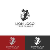 logotipo de luxo do leão vetor