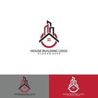 modelo de design de logotipo de vetor de edifício de cidade edifício horizonte casa apartamento