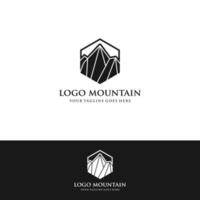 ícone do logotipo da montanha. vetor
