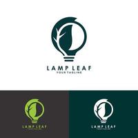 modelo de logotipo de lâmpada vetor