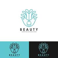logotipo da mulher silhueta, cabeça, logotipo do rosto isolado. uso para salão de beleza, spa, design cosmético, etc vetor