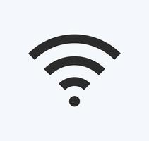 sinal wi-fi ícone sinal vector cor preta