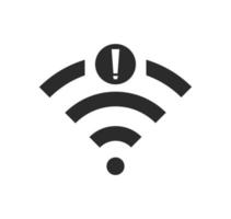 sem ícone de conexão wi-fi, sem ícone de wi-fi sem fio vetor