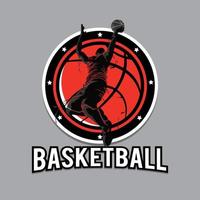 logotipo profissional moderno para eventos de jogos de basquete