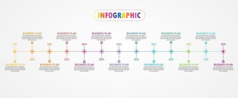 modelo de rótulo infográfico vetorial com opções de ícone ou infográficos de etapas para apresentações de ideias de negócios, pode ser usado para gráficos de informações, apresentações, sites, banners, mídia impressa. vetor