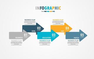 modelo de rótulo infográfico vetorial com opções de ícone ou infográficos de etapas para apresentações de ideias de negócios, pode ser usado para gráficos de informações, apresentações, sites, banners, mídia impressa. vetor