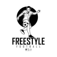 ilustração de futebol freestyle.eps vetor