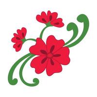 ilustração vetorial de flor de hibisco vetor