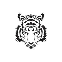 cabeça de tigre desenho ilustração vetorial vetor