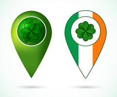 Marca de localização da Irlanda vetor