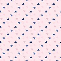 padrão sem emenda de formas triangulares. elementos geométricos azuis e lilás sobre fundo rosa. projeto abstrato. vetor
