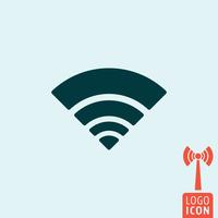 Ícone de Wi-Fi isolado vetor