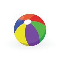 Um ícone de esboço desenhado de mão de bola de praia de brinquedo. bola  inflável para ilustração de desenho vetorial de jogo ativo ao ar livre para  impressão, web, mobile e infográficos