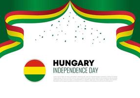 dia da independência da Hungria para celebração nacional em 22 de março vetor