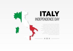 fundo do dia da independência da itália para celebração nacional em 2 de junho. vetor