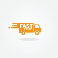 ícone de entrega rápida. logotipo de entrega rápida. vetor