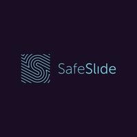 vetor premium de logotipo de slide seguro