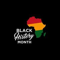design de ilustração de celebração do mês de história negra vetor