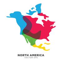 Criativo América do Norte mapa Vector, vetor eps 10