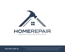 Reparo de casa construir logotipo ícone Vector