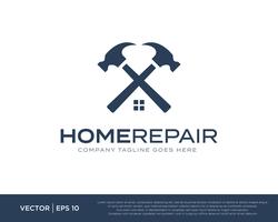 Reparo de casa construir logotipo ícone Vector