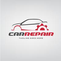 Design de logotipo de reparação de carro elegante vetor