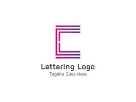 vetor livre de tipografia de modelo de design de logotipo letra c